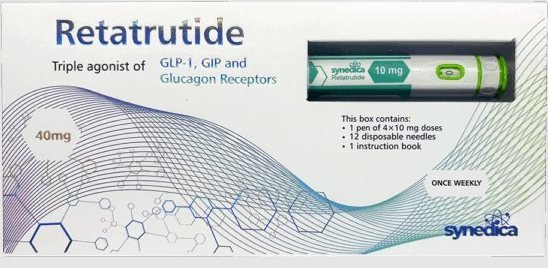 Retatrutide 40mg original product packaging photograph
