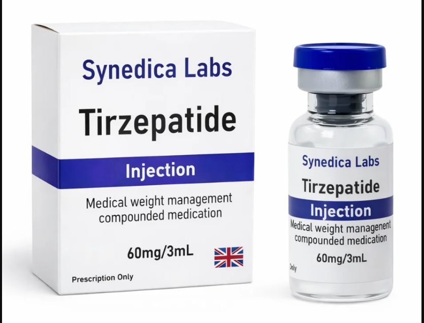 Counterfeit Tirzepatide vial and printed box
