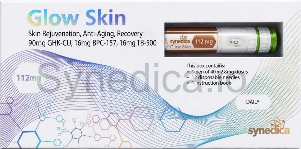 Glow Skin 112mg original product packaging photograph