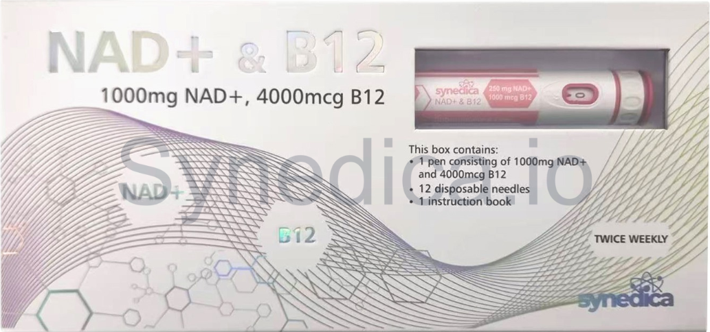 NAD+ & B12 1000mg original product packaging photograph